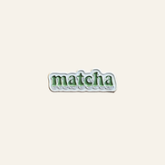 Matcha Metal Charm