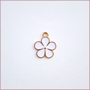 White Flower Charm