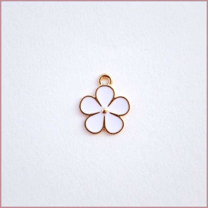 White Flower Charm