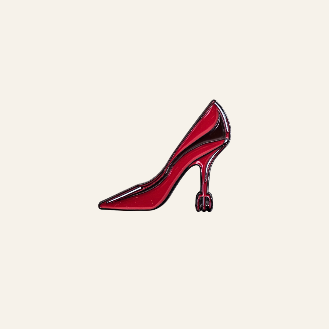Red Devil Wears Prada Heels Metal Charm