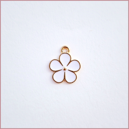 White Flower Charm