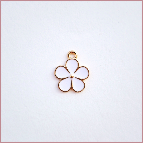 White Flower Charm