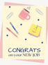 Congrats Themed Greeting Card