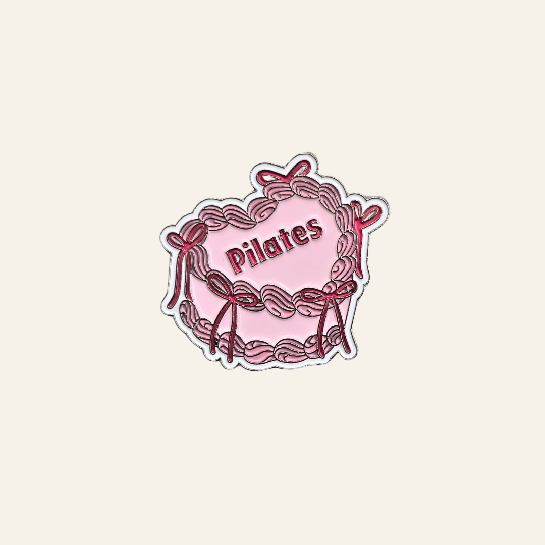 Pilates Cake Metal Charm