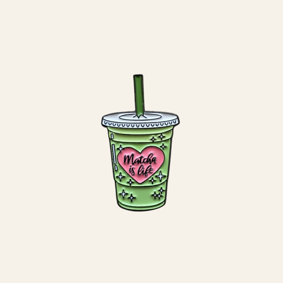 Matcha Metal Charm