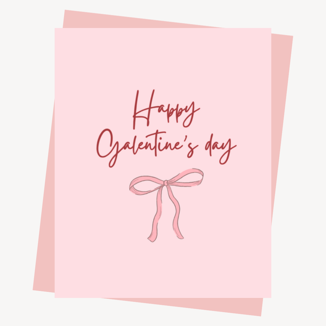 Galentine's Day Themed Greeting Card