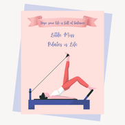 Pilates Themed Greeting Card