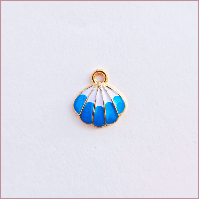 Lake Blue Seashell Charm