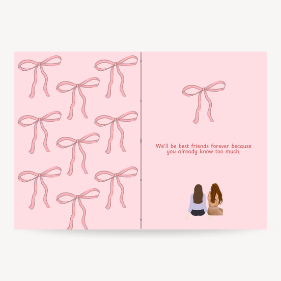 Galentine's Day Themed Greeting Card