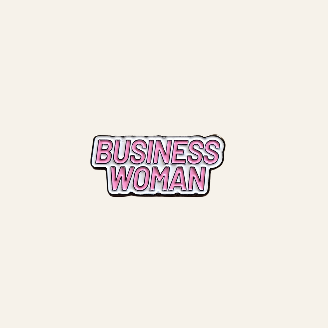 Business Woman Metal Charm