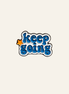 Keep Going Metal Charm