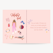 Pilates Themed Greeting Card
