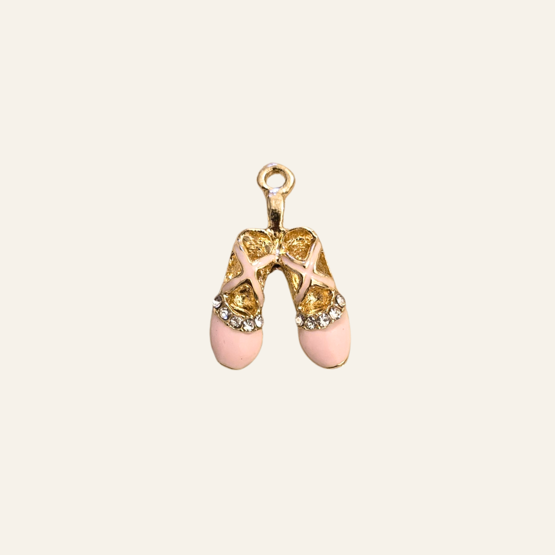 Pink Ballerina Shoes Charm