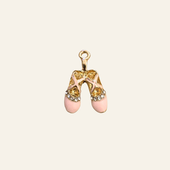 Pink Ballerina Shoes Charm