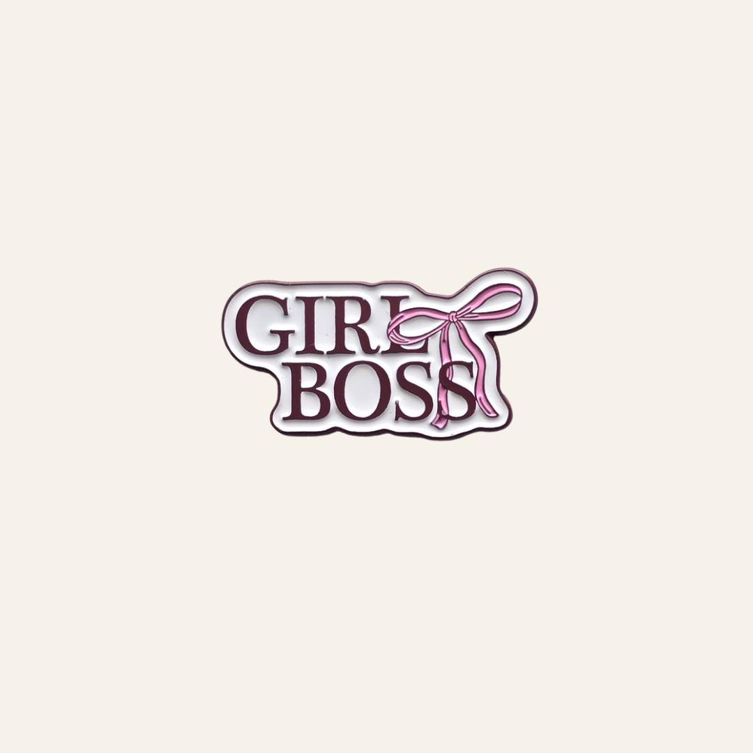 Girl Boss Metal Charm