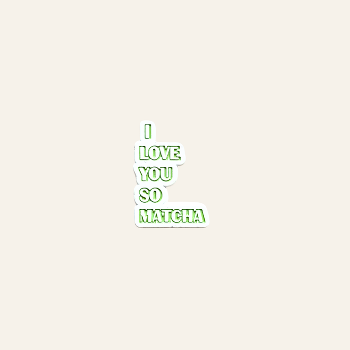 Matcha Metal Charm