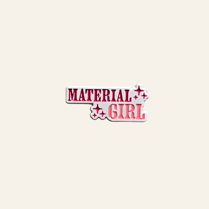 Material Girl Metal Charm
