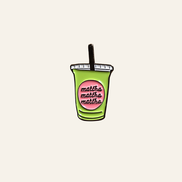 Matcha Metal Charm