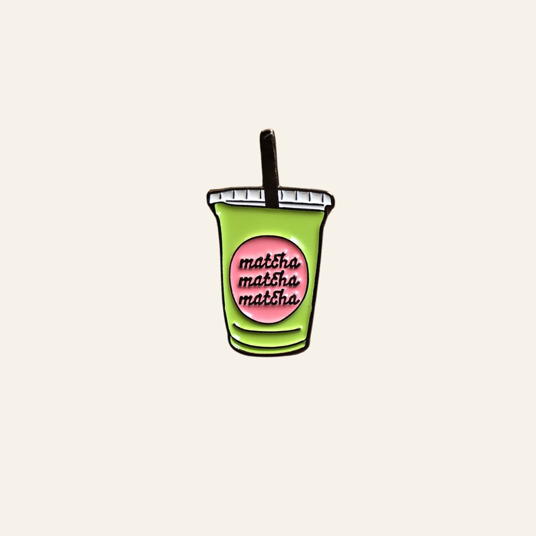 Matcha Metal Charm