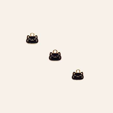 Mini Kitty Cat Face Charm