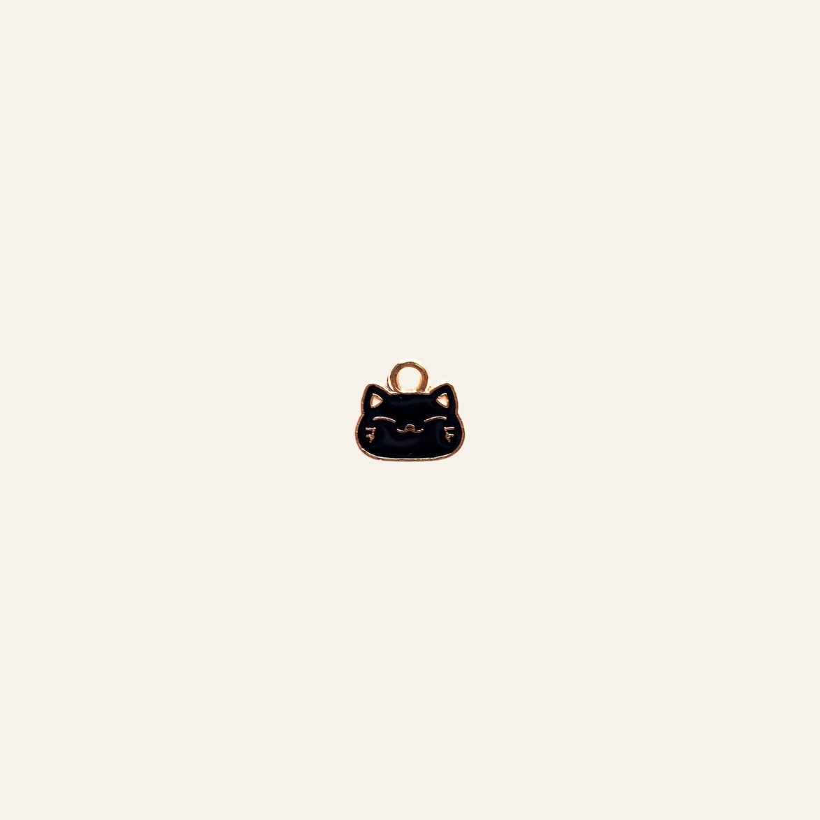 Mini Kitty Cat Face Charm