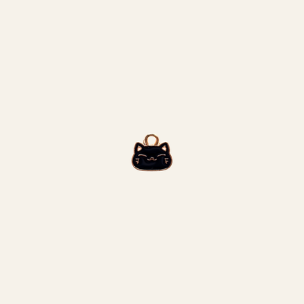 Mini Kitty Cat Face Charm