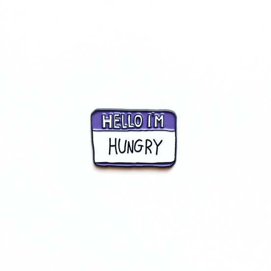 I am Hungry Metal Charm