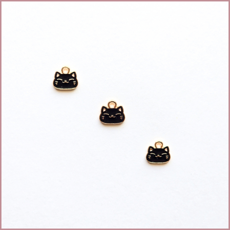 Mini Kitty Cat Face Charm