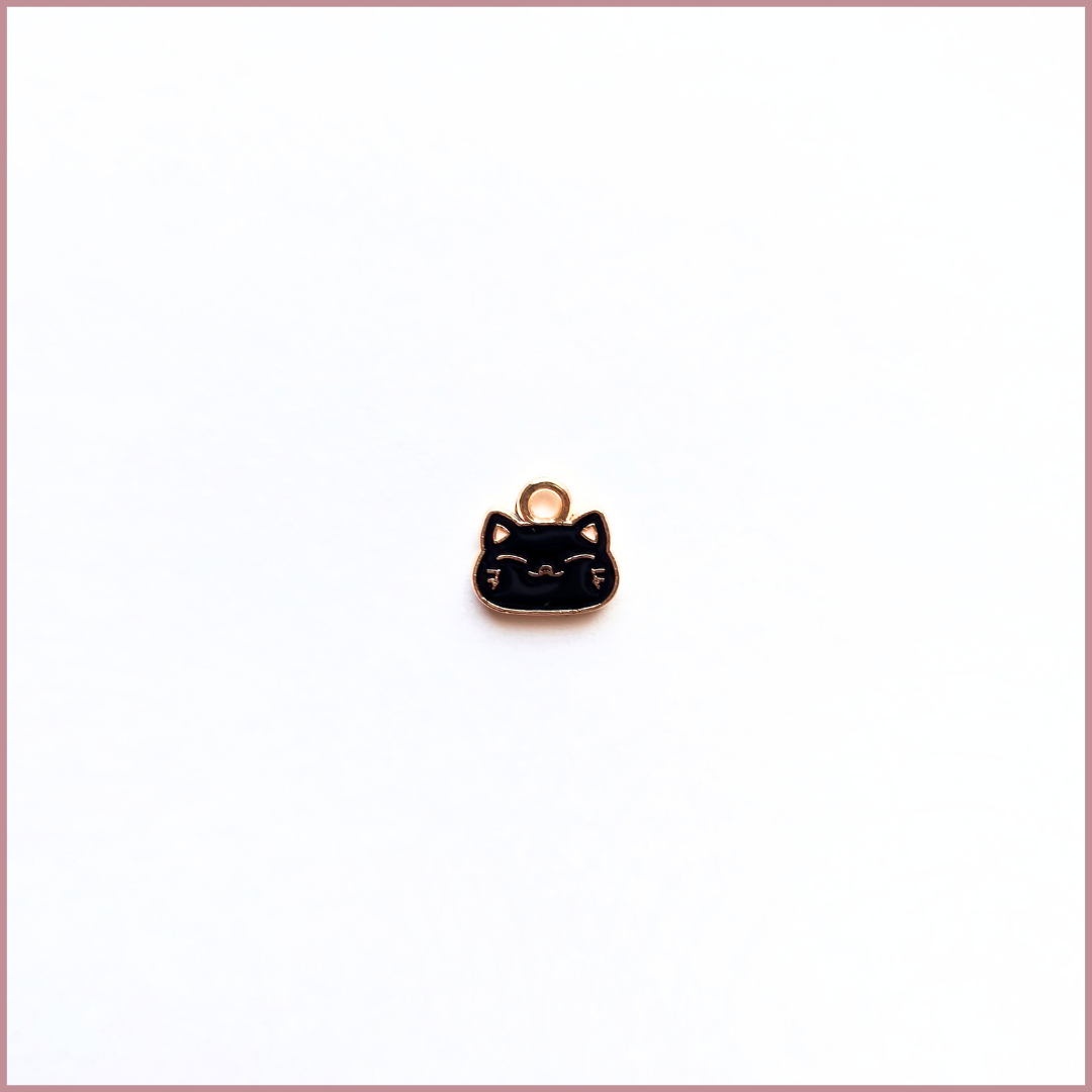 Mini Kitty Cat Face Charm