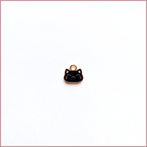 Mini Kitty Cat Face Charm
