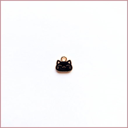Mini Kitty Cat Face Charm