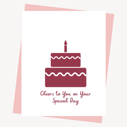 Happy Birthday Themed Greeting Card