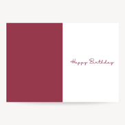 Happy Birthday Themed Greeting Card