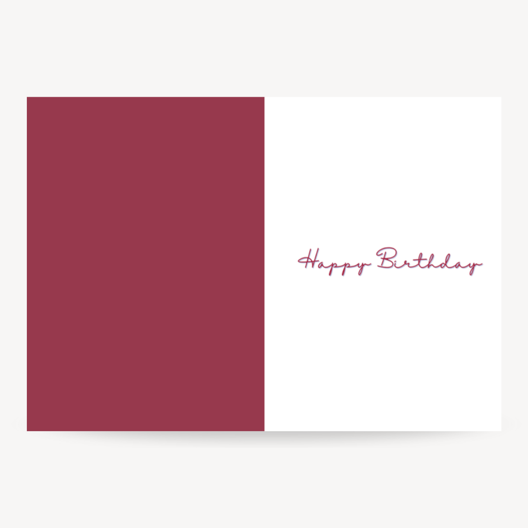 Happy Birthday Themed Greeting Card