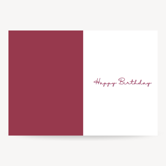 Happy Birthday Themed Greeting Card