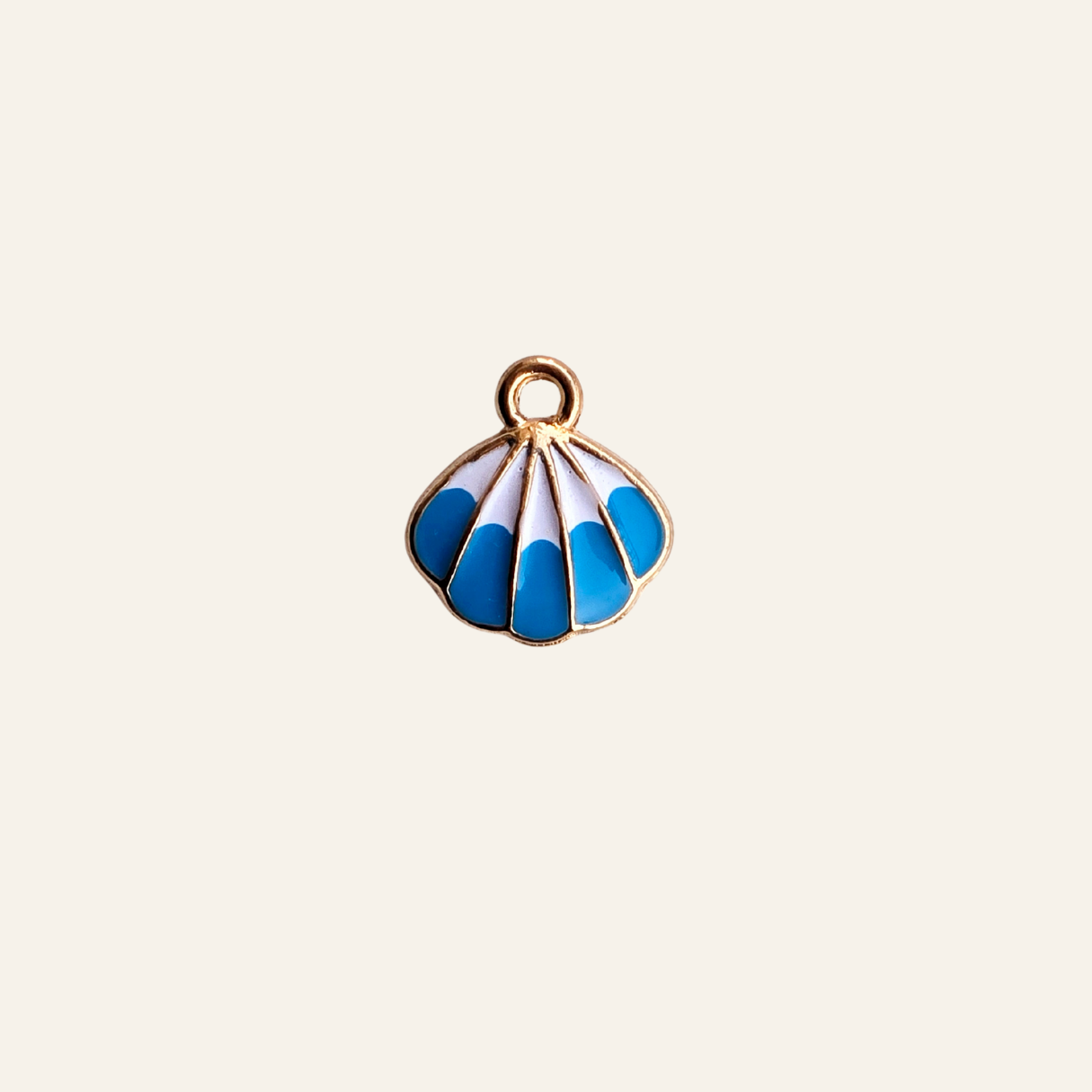 Lake Blue Seashell Charm