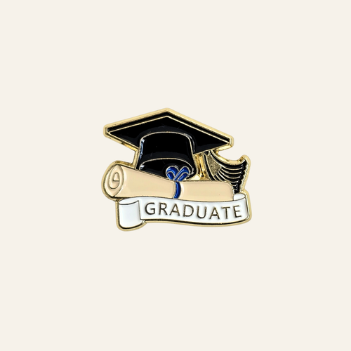 Graduate Metal Charm