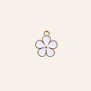 White Flower Charm