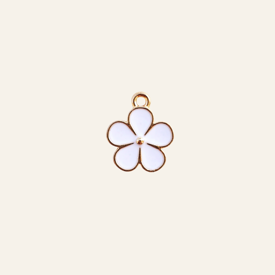 White Flower Charm