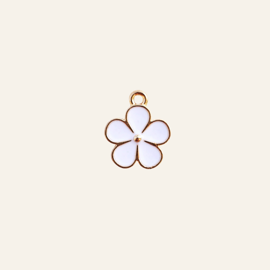 White Flower Charm
